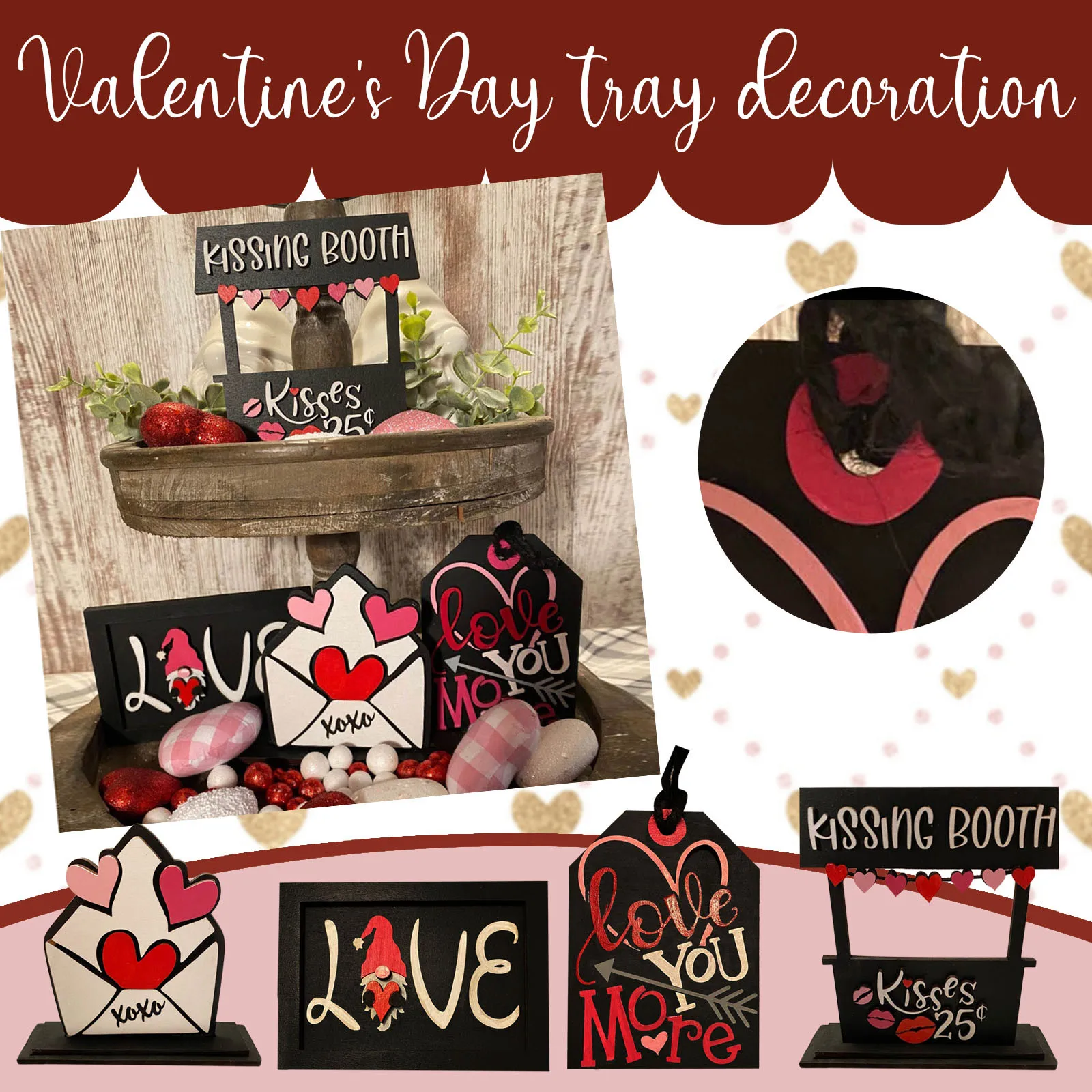 Искусственный поднос в несколько рядов предметы украшения для дома стола