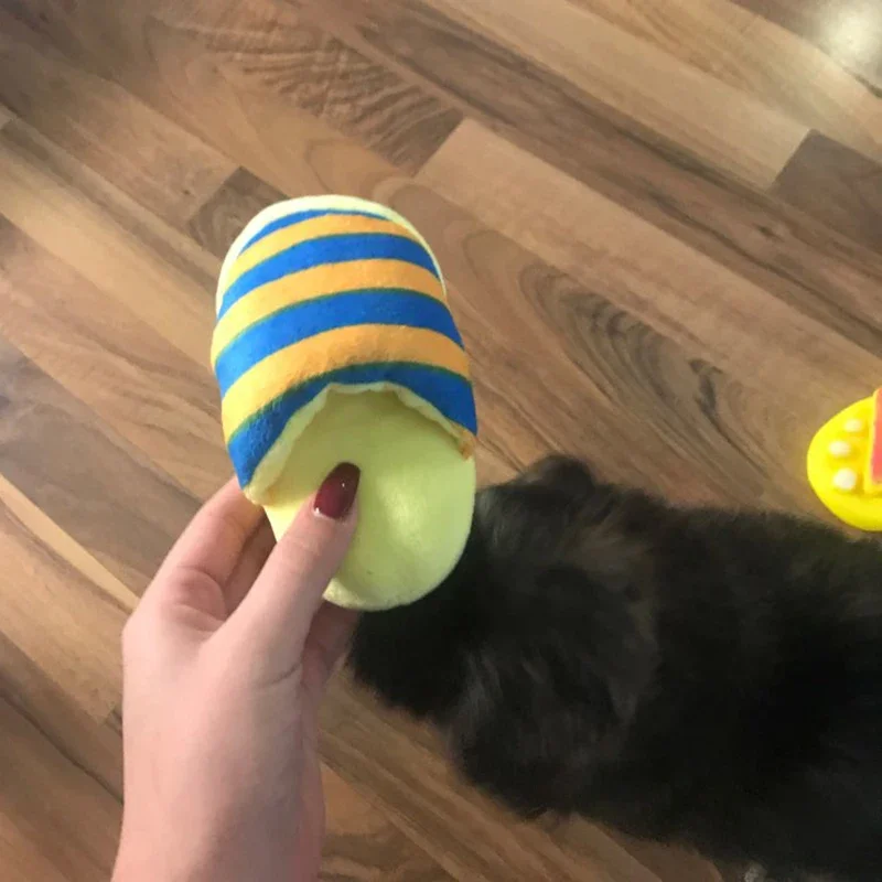 Pantoufles Pour Chiots Et Chats Jouets À Mâcher En Peluche Petits Chiens Couineurs