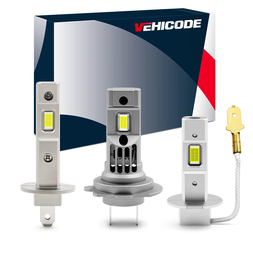 2 шт. Автомобильные светодиодные лампы H1 H3 H7 12 в 6000 К