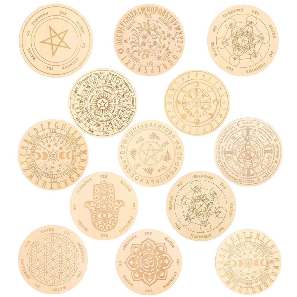 Деревянная доска для гадания маятник звезда солнце луна энергия искусственная