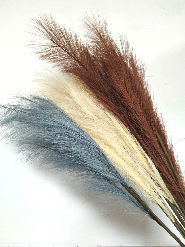 

5pcs 120cm Artificial Pampas Grass Artificial Flowers Simulation Dried Reed Flowers Bouquet Fake Plant Home Party Decor Wedding
