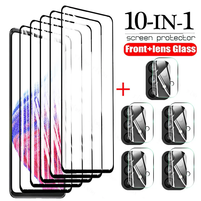 

10-in-1 for Samsung Galaxy A53 5G Glass Screen Protector Tempered Glass on For Samsung A53 A73 A33 A23 A13 M33 M23 HD Lens Glass
