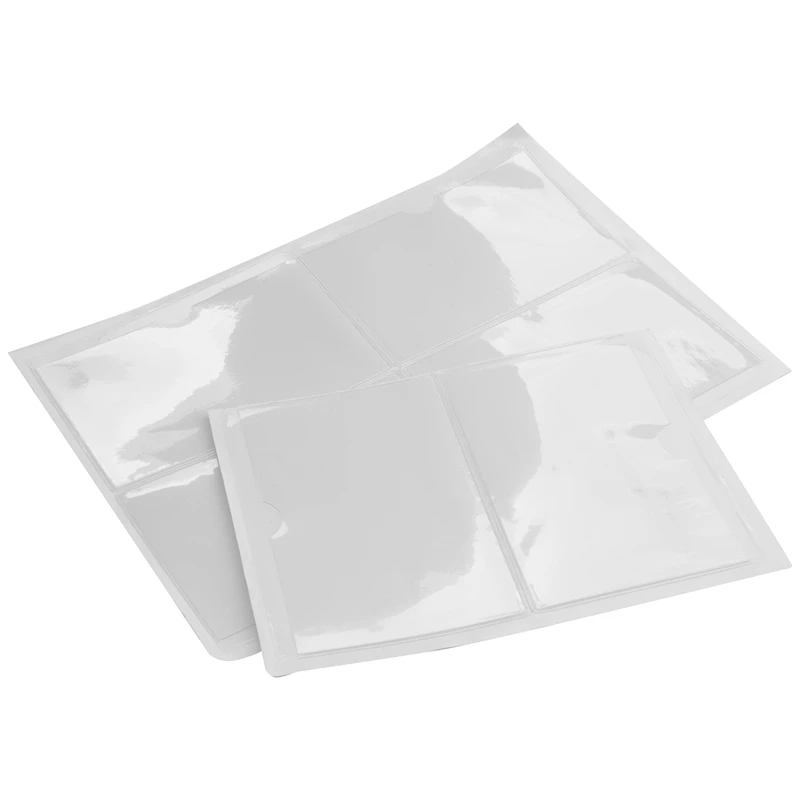 

30Pcs Self-Adhesive Index Card Holder With Top Open Business Card Organizer Label Holder Library Card Pockets 9.5X13.5Cm
