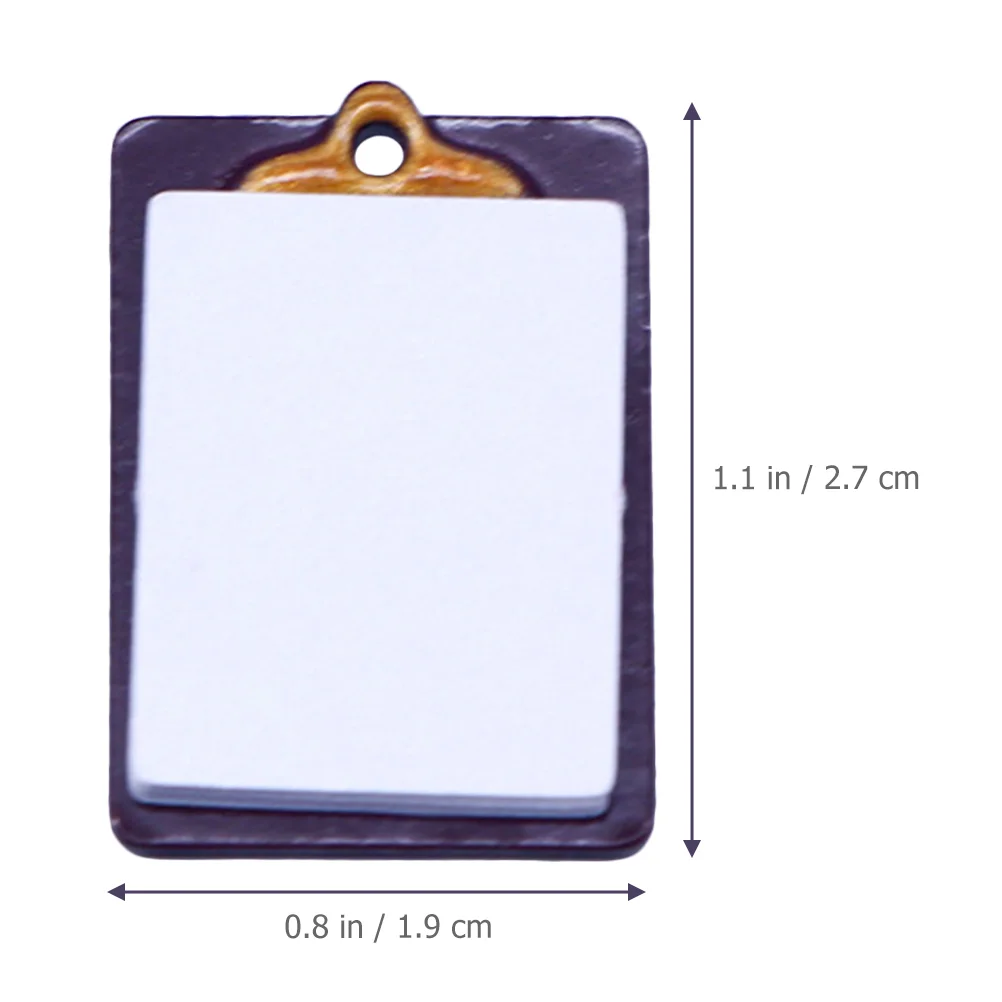 

6 Pcs Dollhouse Writing Pad Miniature Decor Adornment Toy Room Board Decorative Alloy Children Verse food