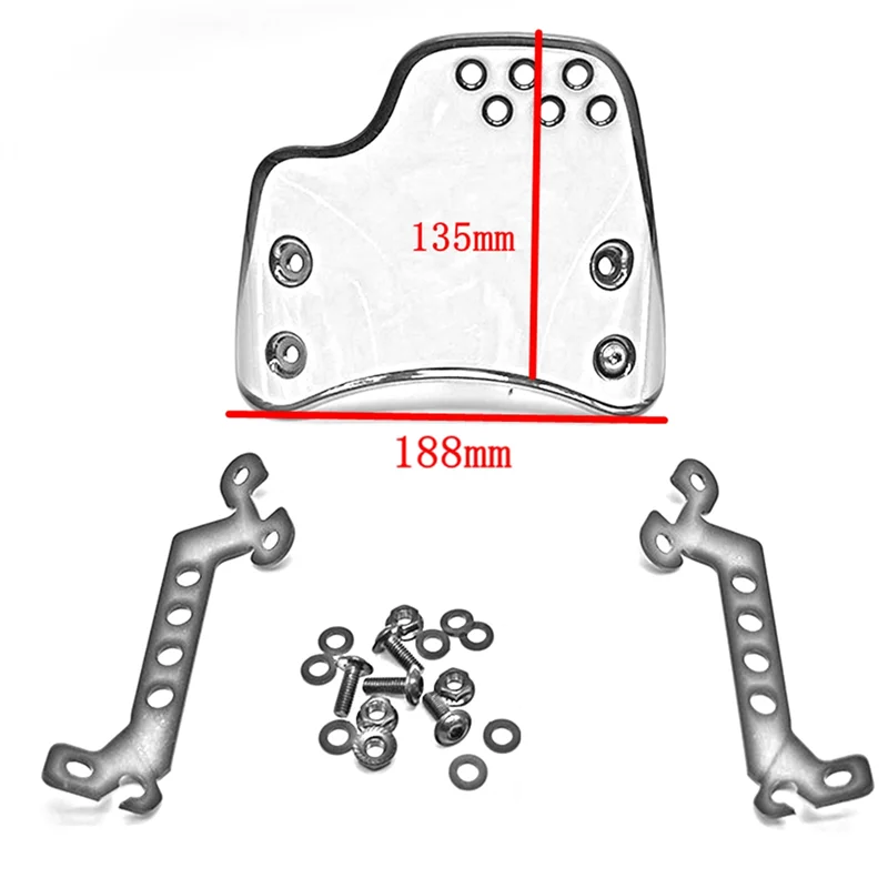 

Ветрозащитный экран на лобовое стекло мотоцикла для Ducati Scrambler 2015- 2021 (темно-серый)