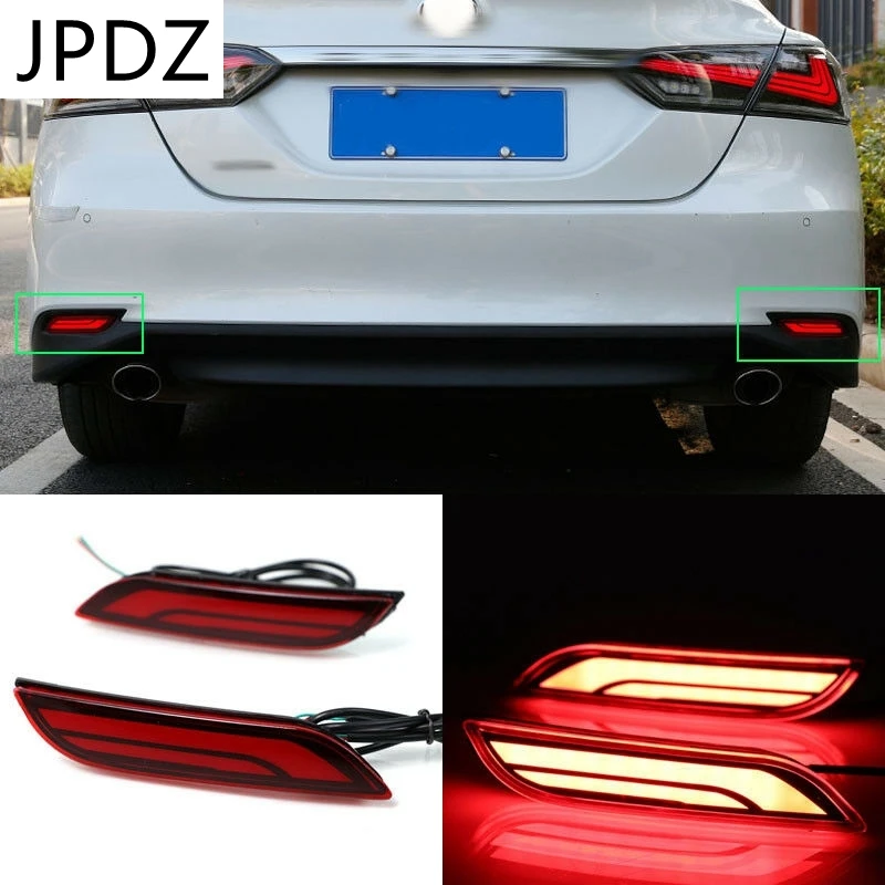 Car LED Rear Bumper Reflector Fog Brake Light for Toyota Camry 2018