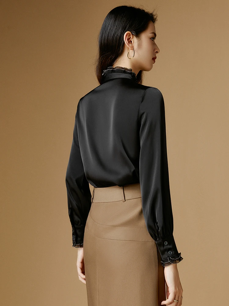 Вечерняя белая рубашка 2024 осенне-зимняя новая мода популярная в этом году