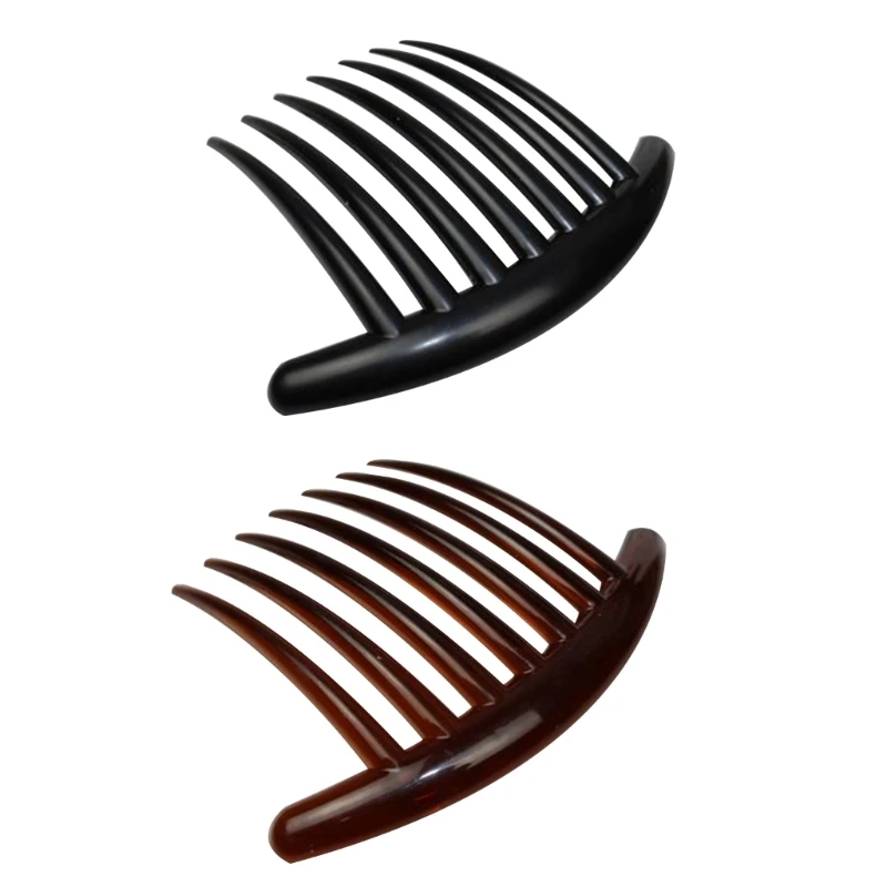 

Y51E 7 Tooth French Twist Comb Plastic Hair Clip Hair Side Combs Hair Accessory for Women Girls Plastic & Resin Made Durable