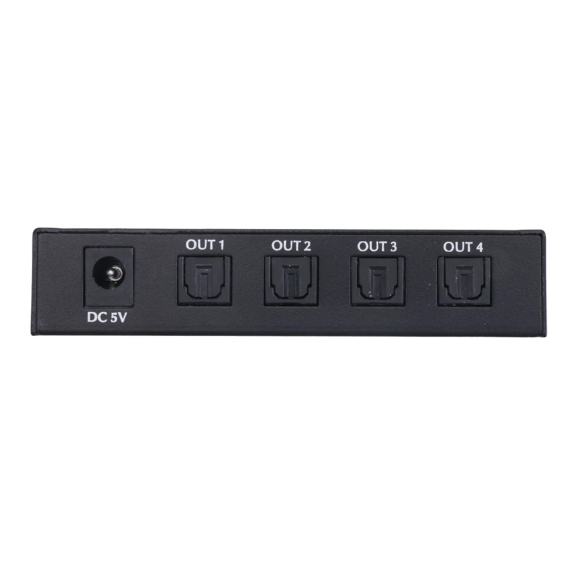 Цифровой оптический аудио 1X4 сплиттер цифровой SPDIF Toslink оптоволоконный 1 в 4 Out