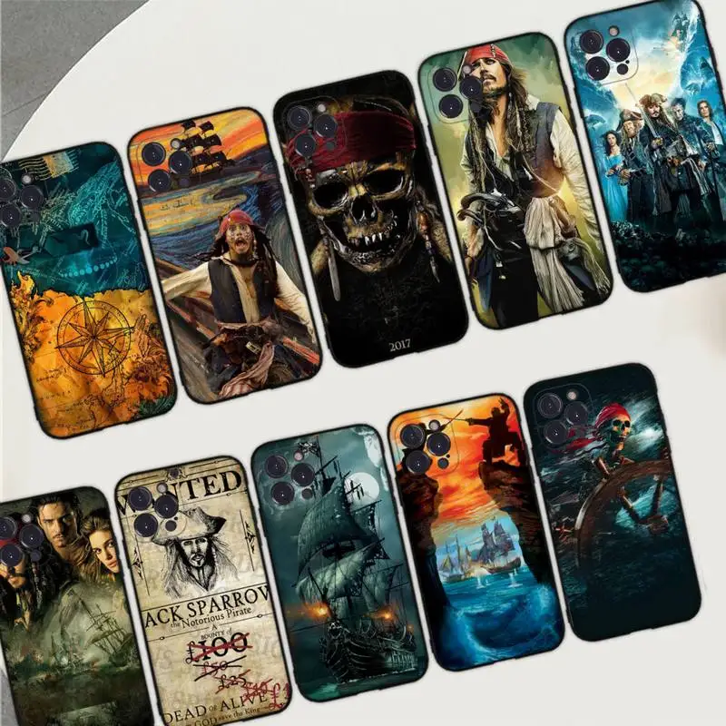 

Disney Pirates of the Caribbean Phone Case Silicone Soft for iphone 14 13 12 11 Pro Mini XS MAX 8 7 6 Plus X XS XR Cover
