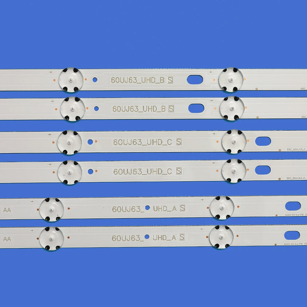 10pcs 3v LED backlight strip for   60UJ6309 60UJ6300 60UJ6050 60UJ630V 60UJ634V EAV63673006 60UJ63_UHD_A B C D NC600DGE AAFXC
