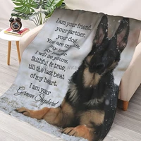 i am your german shepherd throws blankets collage flannel ultra soft warm picnic blanket bedspread on the bed