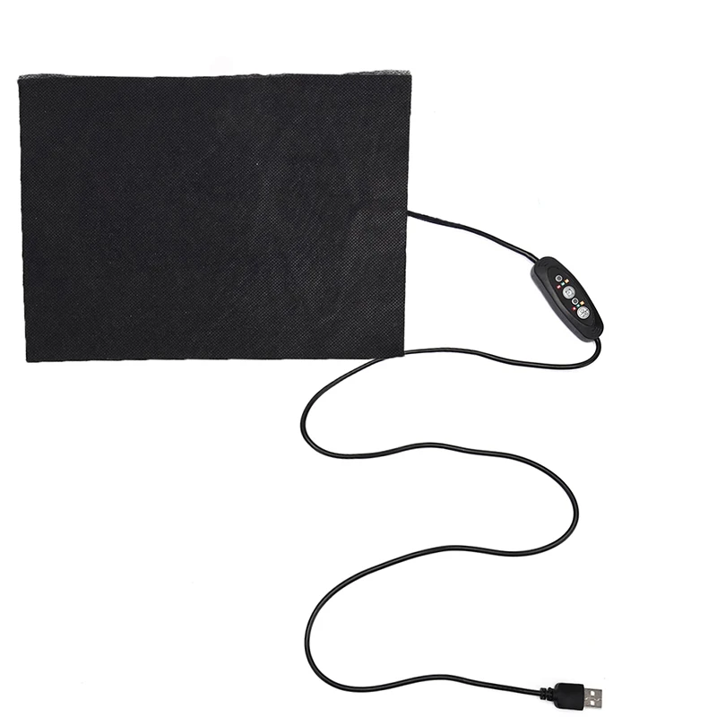 

1PC Carbon Fibre USB Temperature Control Warmer Heating Pad 3 Gear DIY Thermal