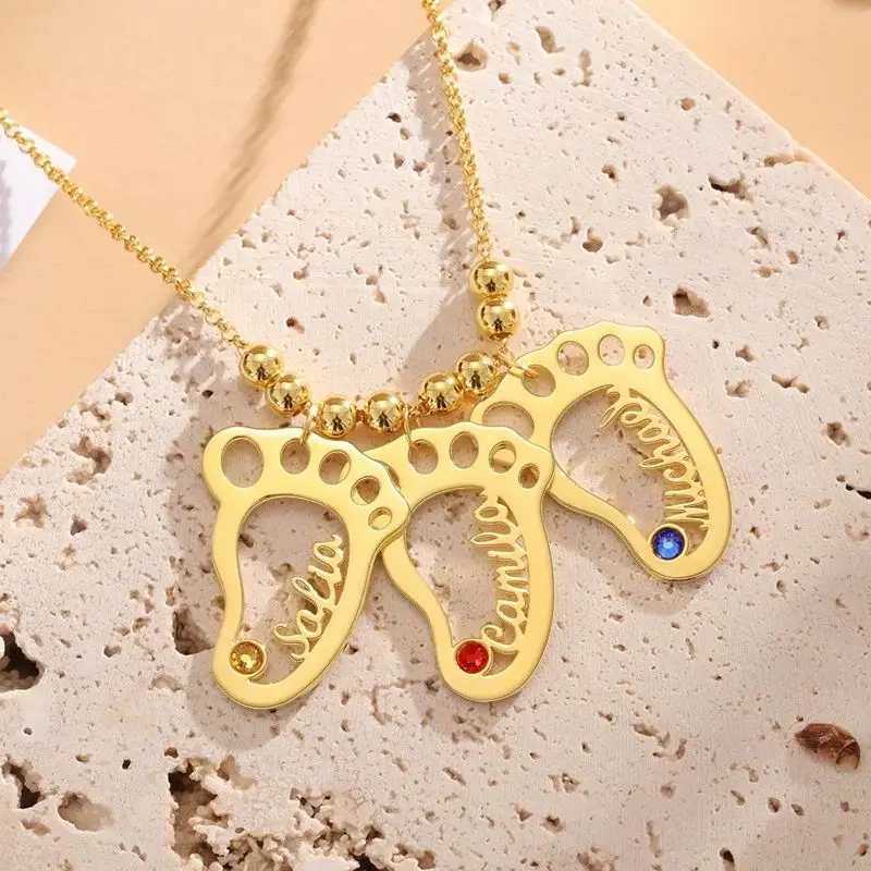 Детская ступня индивидуальное имя искусственная кожа персонализированная