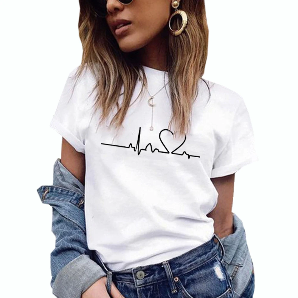 Женская одежда по заводской цене топы с коротким рукавом принтом ресниц Женские