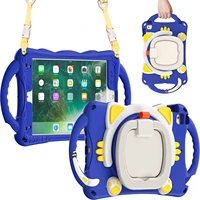 hy kids shockproof case for ipad mini12345anti drop cover with folding handle grip adjustable shoulder strap