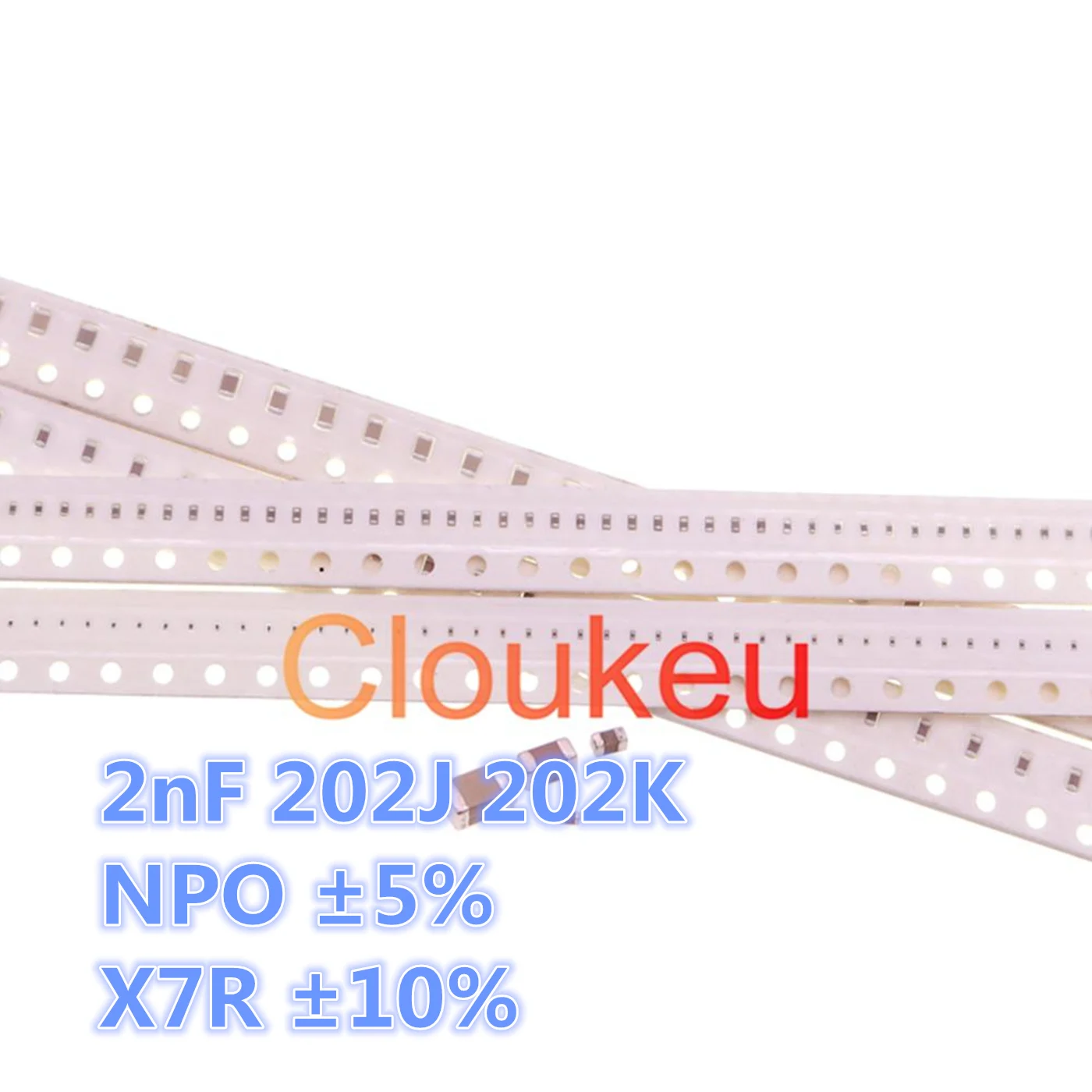 Керамический конденсатор с микросхемой 2nF 202J 202K 0402 0603 0805 50V 100V 250V 500V COG NPO ± 5% X7R 10%