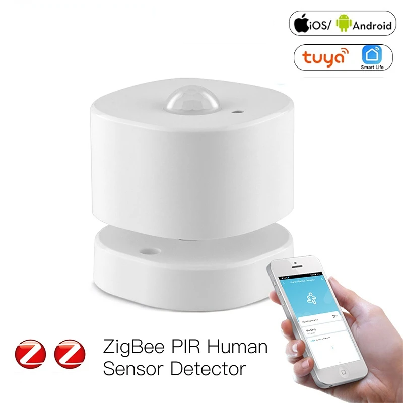 

ZigBee PIR Motion Sensor Human Sensor Detector Smart Life Tuya App Control Intelligent Linkage Smart Home Alarm System