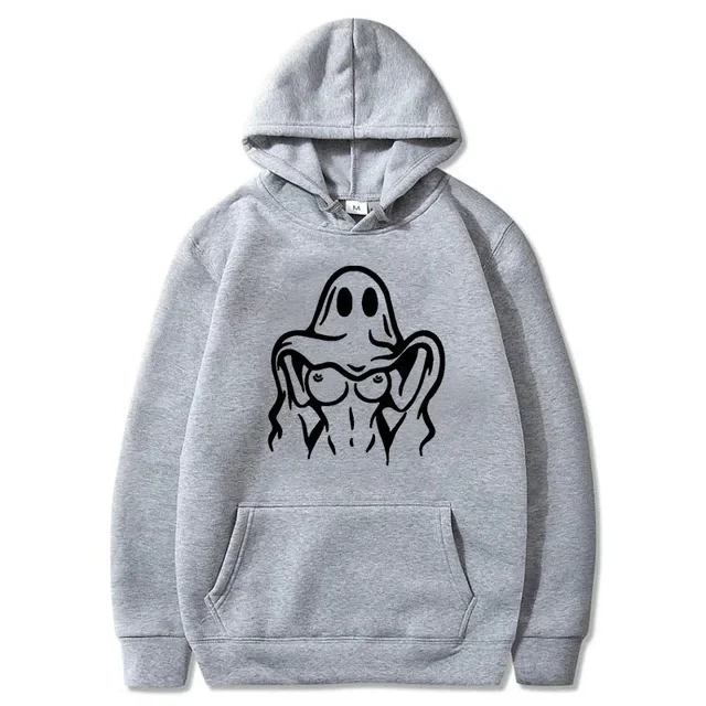 Уличный джемпер в стиле хип-хоп женский трендовый бренд с призрачным принтом