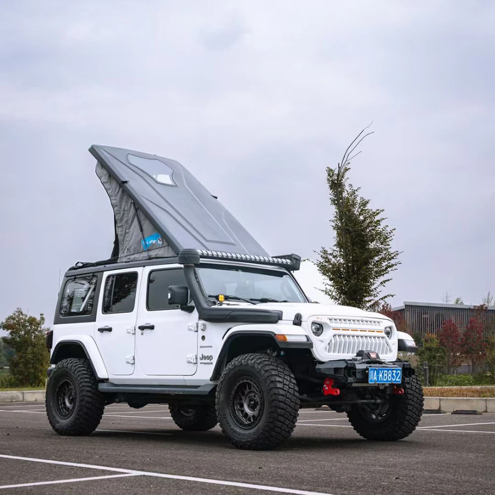 Фото Lantsun JL2020 Композитная волокнистая палатка на крыше Токарный станок Тент Композитный оптоволоконный корпус для Jeep для Wrangler JK/JL, 4-дверный №4