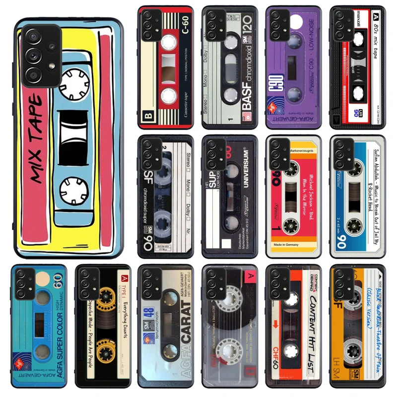 

Vintage Cassette Tape Retro Phone Case for Samsung Galaxy A13 A22 A12 A32 A71 A11 A21S A33 A52 A72 A51 A50 A70 A31 M31 Funda