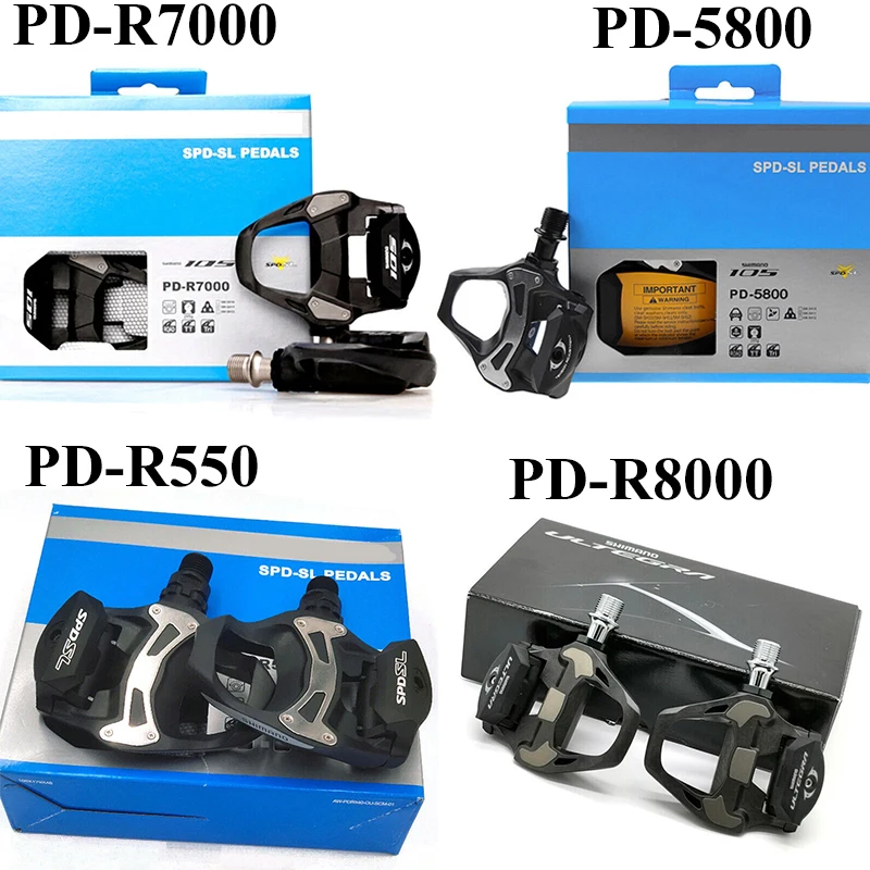 

1 Pair Road Bicycle Self-lock Pedals PD-R8000 R7000 R540 R550 Bike Pedal with SH11 Cleat Cycling Locking Pedal Bike Part