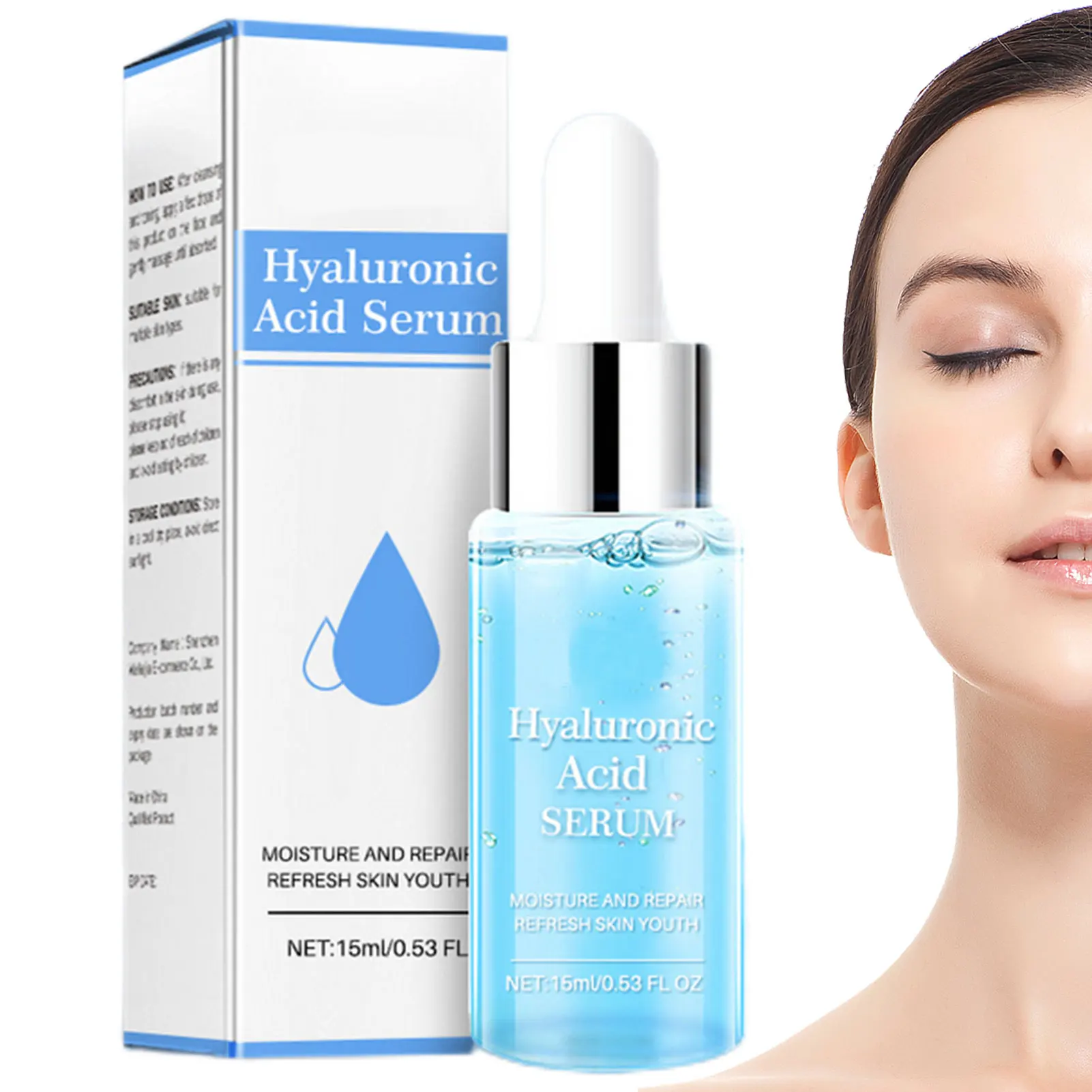 

Hyaluronic Acid Essence Nourishing Facial Essence Liquid Deep Moisturizing Skin Hyaluronic Acid Essence Shrink Pores Tightening
