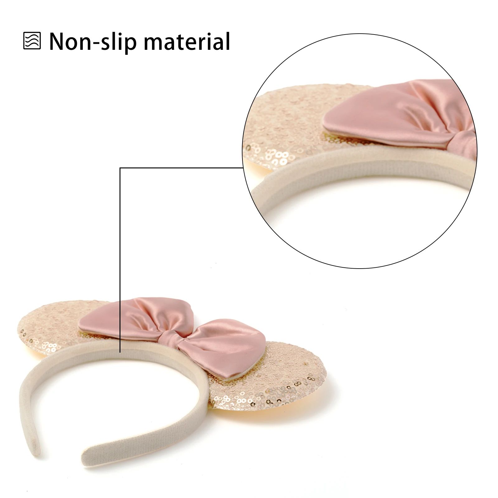Повязки на голову с ушками мыши цвет в ассортименте