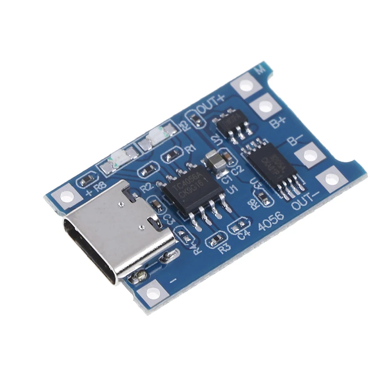 Зарядная плата TP4056 18650 1 шт. 5 В А Micro USB type-c литиевая батарея модуль зарядного