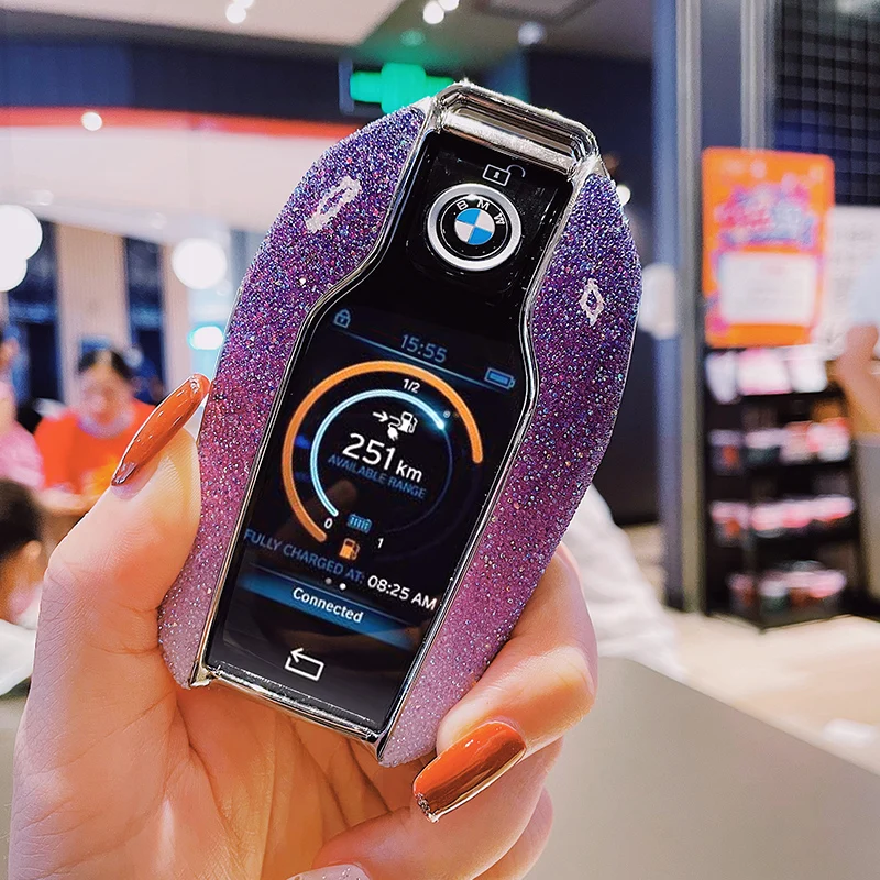 

Hand-Made Diamond Car Key Cover Case Shell For BMW 5 7 Series G12 G11 G30 G32 G31 i8 I12 I15 G01 X3 G02 X4 G05 X5 G07 X7 Car Bag