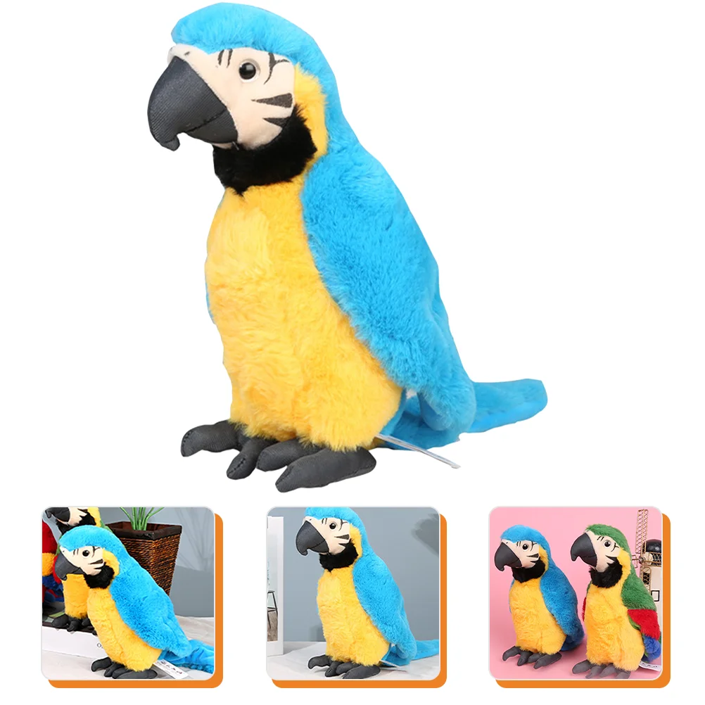 

Parrot Plush Stuffed Animalbirdmacaw Animals Cockatielpillow Models Kids Lifelike Shoulder Tweety Talking Orangutan Crow Gift