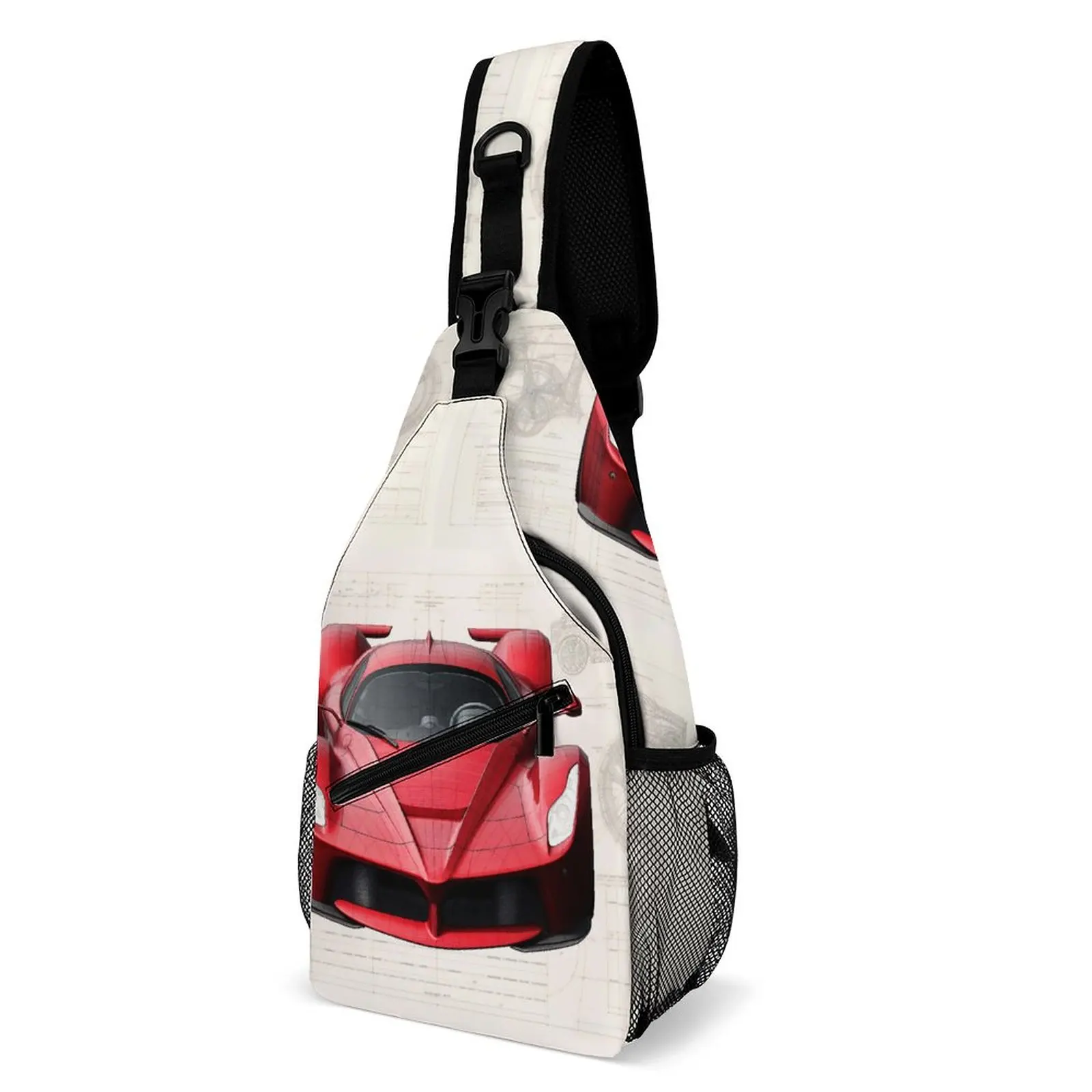 

Страстные спортивные нагрудные сумки для автомобиля, унисекс, рисунок, эскиз, стильная дорожная сумка через плечо, уличная сумка с принтом, женская сумка