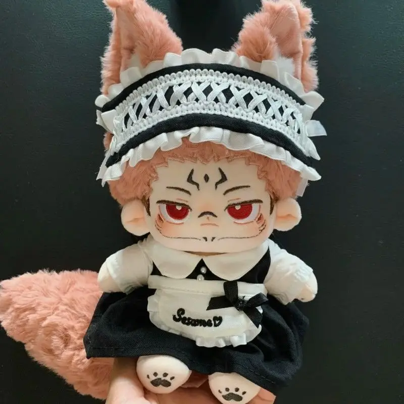 

Japanese Anime Game Jujutsu Kaisen Ryomen Sukuna 20cm Normal Plush Stuffed Doll Body Change Clothes Cosplay Xmas Gift