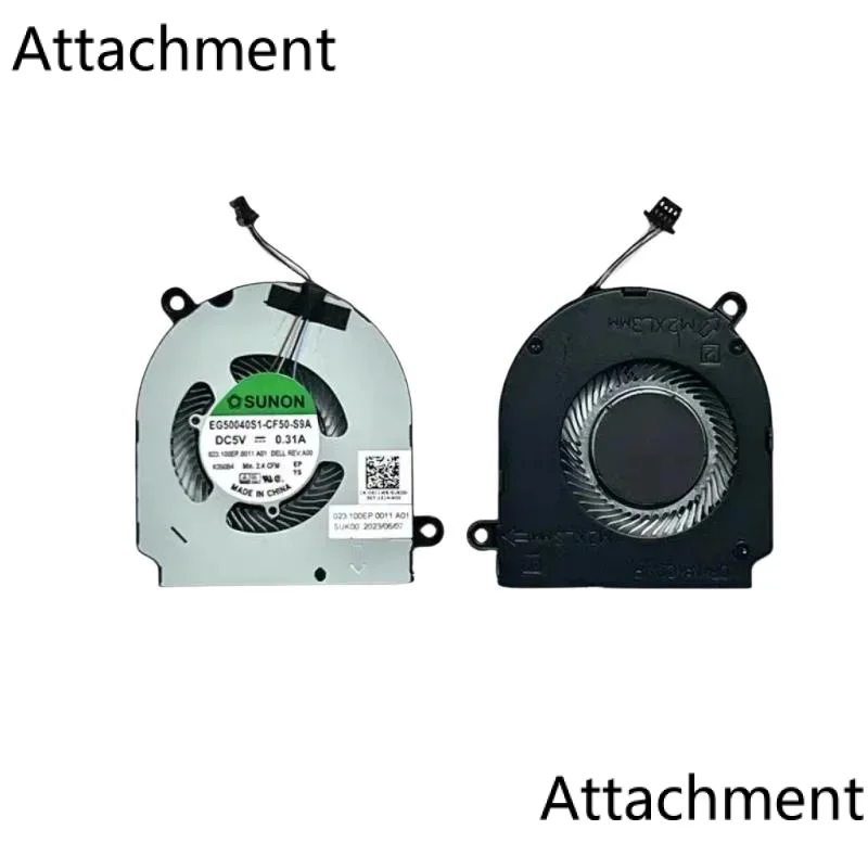 Вентилятор охлаждения процессора ноутбука Dell Latitude 13 5300 2-в-1 DC5V 0.31A CN-0KC1WR 0KC1WR KC1WR