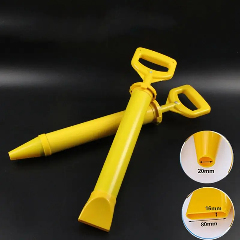 

Caulking Gun Pump Lime Cement Mortar Grout Applicator Round Flat Mouth