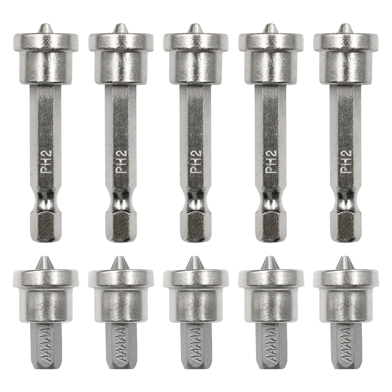 

10pcs Wide Compatibility Magnetic Positioning For Woodworking Hex Shank Screwdriver Bit Set Chromium Vanadium Steel Durable Tool
