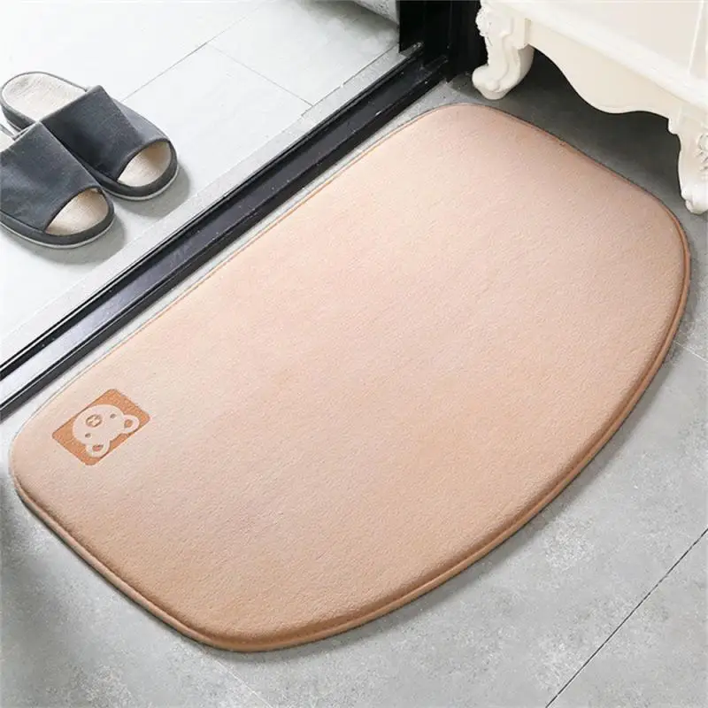 

Super Absorbent Floor Mat Memory Cotton Carpet Non-slip Bathroom Carpet Bedroom Side Floor Carpet Shower Room Door Mat