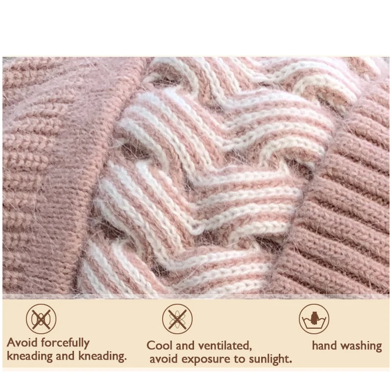 Женская осенне-зимняя корейская версия прекрасных вязаных шапочек с защитой от