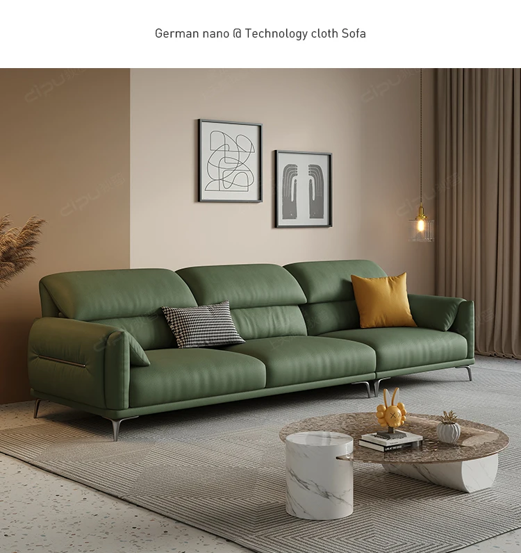 

Italian minimalist science and technology cloth sofa living room modern Nordic small household cloth sofa combination