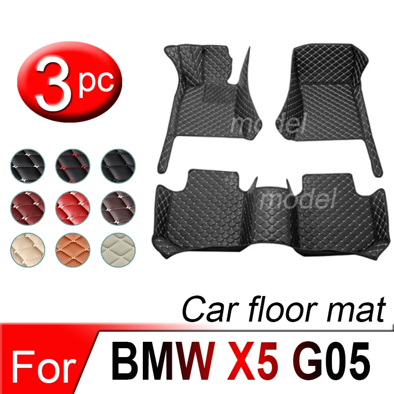 

Car Floor Mats For BMW X5 G05 2019~2022 Carpet Leather Mat Floor Luxury Durable Rug Full Set Auto Interior Parts Car Accessires