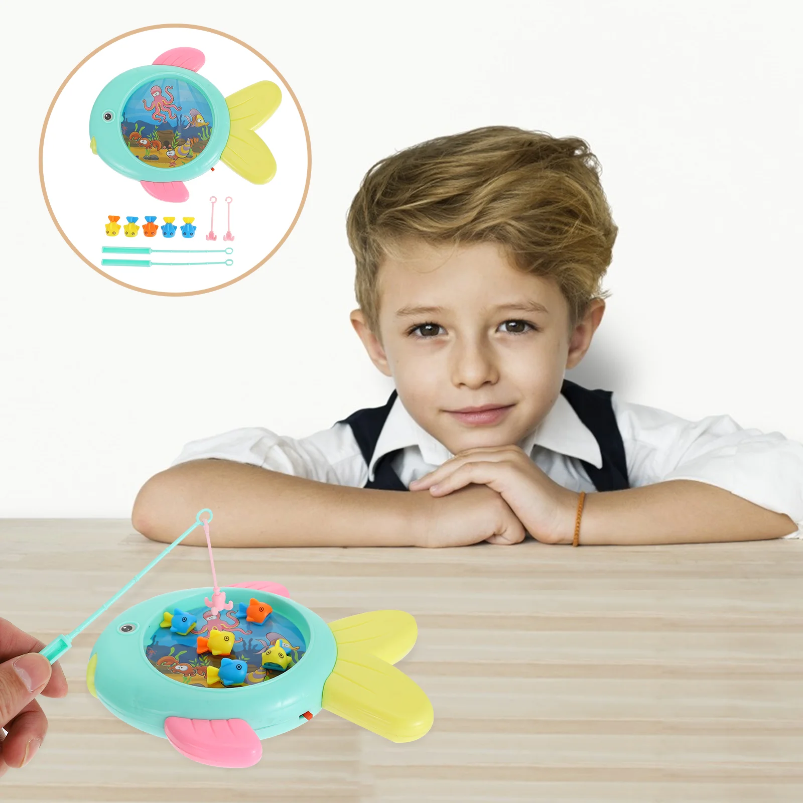 

1 Set Fishing Interesting Practical Plaything Tool Supply for Kids Toddler Child