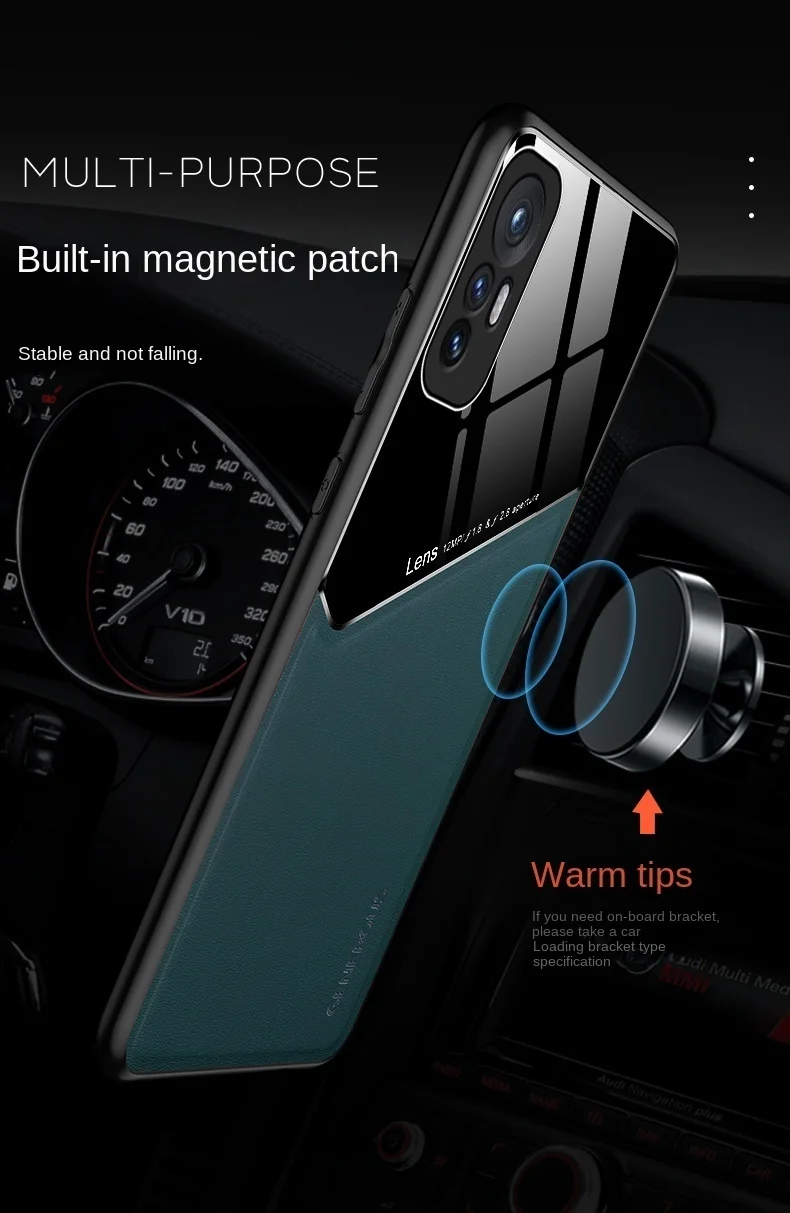 

For Xiaomi 12T Pro Case maganetic car leather Silicone Camera Case Back Shell For Xiaomi 12T /Mi 12T Pro Cover Coque