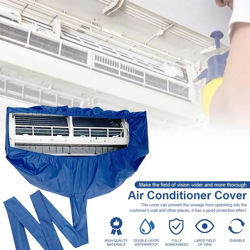 

Air Conditioning Cleaning Cover Water Receiving Hood Hanging Waterproof Cover Water Bag Air Conditioning Cleaning Accessories