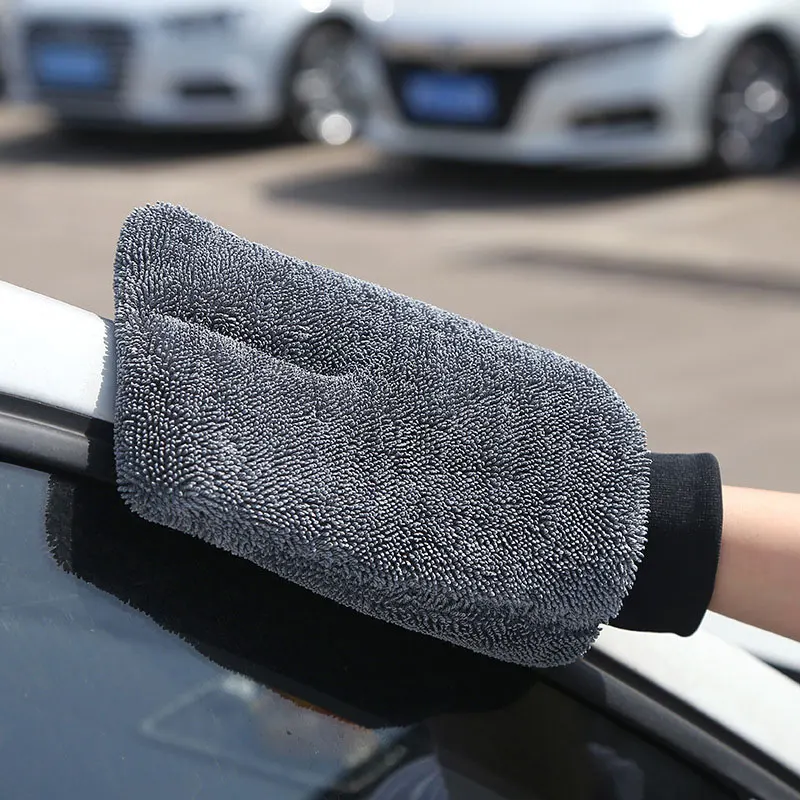 

Car Cleaners Microfiber Car Wash Gloves Spiral Hair Cleaning Tools Thick Cleaning Cloth Double-sided Cleaning Gloves Multifuncti