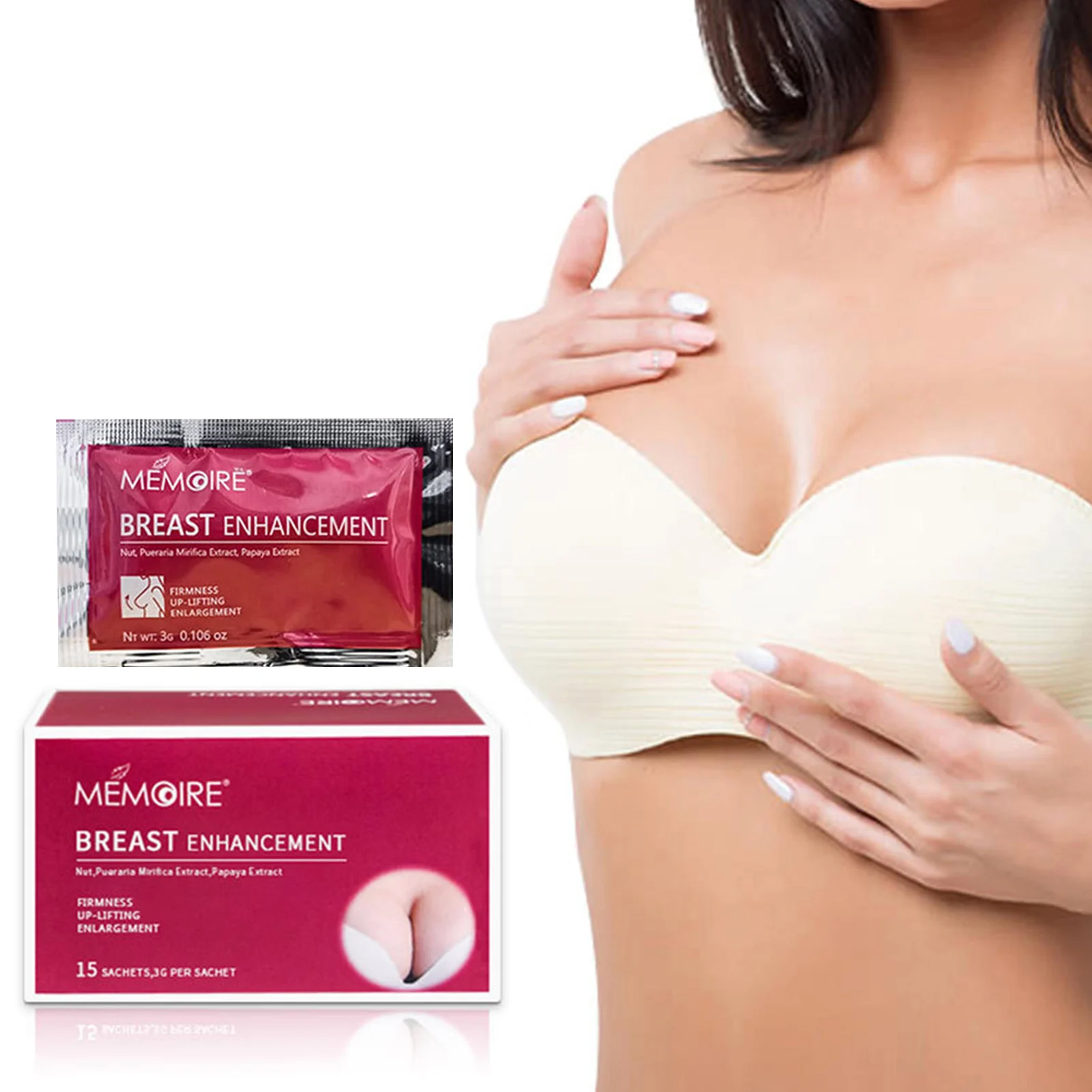 

Breast Enhancement Cream Skin Tightening Cream 15pcs Natural Firming And Lifting Breast Cream Breast Lift Up Cream Body Cream