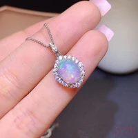 natural opal necklace mine australia color changing 925 silver 810mm chain