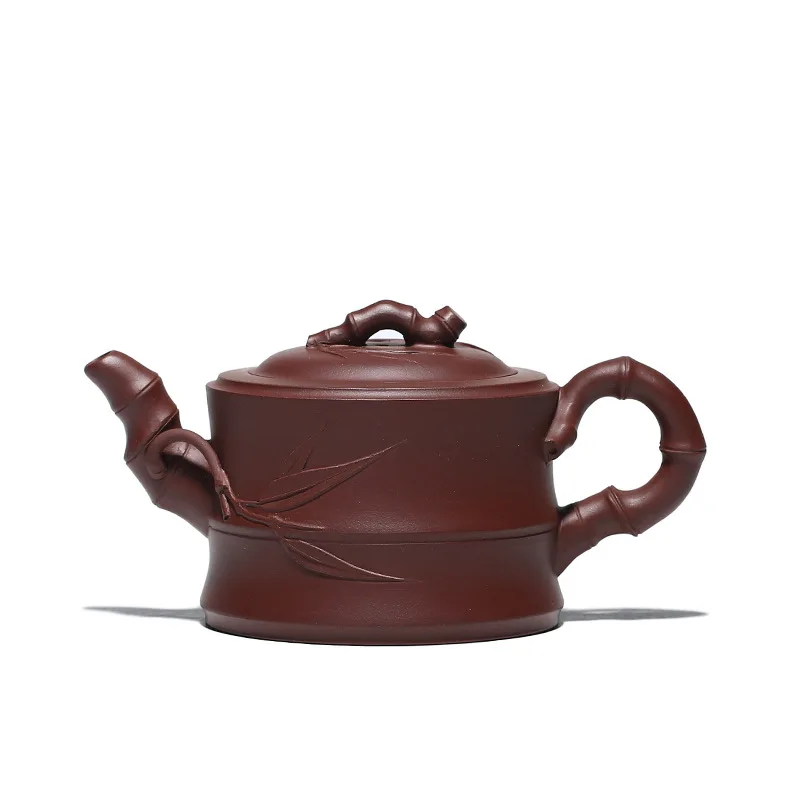 Пурпурная глина бамбуковый горшок чистый ручной работы Переводные картинки