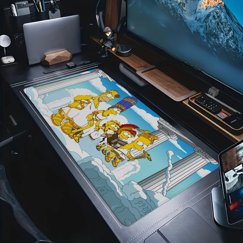 Коврик для мыши Simpsons-s в стиле аниме Настольный коврик с подкладкой игровые