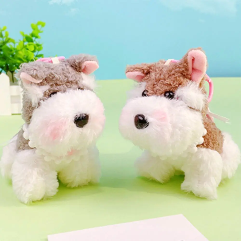 Модный мультяшный шнауцер плюшевый кулон в виде щенка пушистый креативный