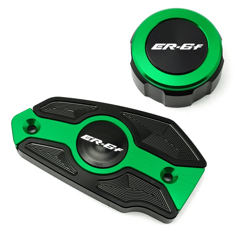 Для Kawasaki ER-6N ER-6F ER6N ER6F мотоцикла передняя и задняя крышка бачка тормозной жидкости